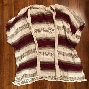 Boho short sleeve sweater